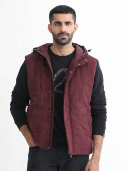 Rare Rabbit - Rald Maroon Solid Jacket