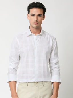 Rare Rabbit - Roar White Checks Shirt