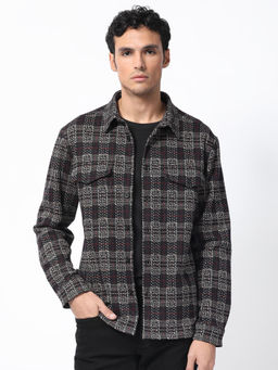 Rare Rabbit - Torija Black Checks Jacket