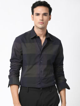 Rare Rabbit - Tronte Navy Blue Stripes Shirt