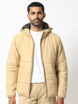 Rare Rabbit - Vasto Beige Solid Jacket