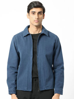 Rare Rabbit - Zale Navy Blue Solid Jacket