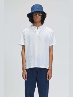 TERRA LUNA - Maui White Linen T-shirt