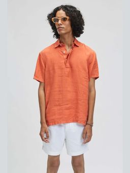 TERRA LUNA - Aruba Orange Linen T-shirt