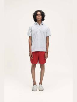 TERRA LUNA - Aruba White Hand Block Printed T-shirt