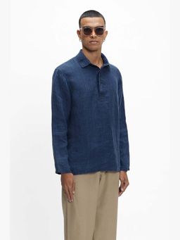 TERRA LUNA - Azores Indigo Linen T-shirt