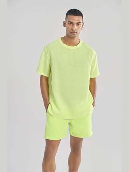 TERRA LUNA - Pico Yellow Linen T-shirt