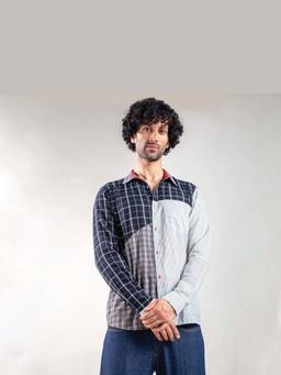 Doodlage - Charles Panelled Multicolor Shirt