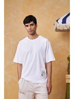 Muvazo - Parallel Raglan White T-shirt
