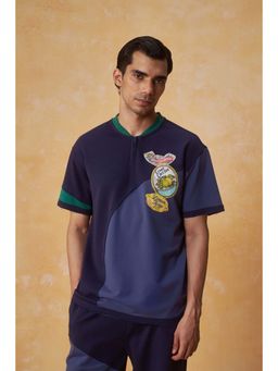 Muvazo - Apex Panel Henley T-shirt