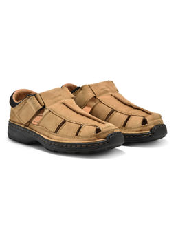 WOODLAND - Men Camel Brown Casual Sandals
