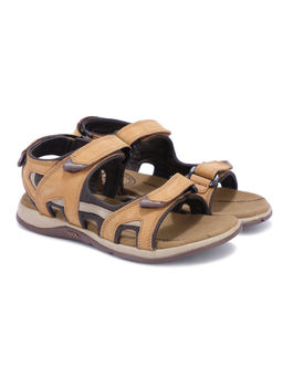 WOODLAND - Men Camel Brown Casual Sandals
