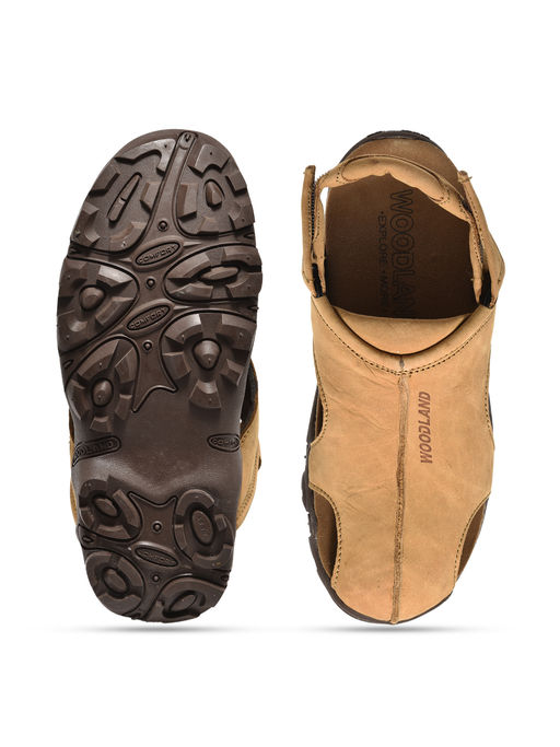 Buy WOODLAND Men Camel Tan Casual Sandals (EURO 39) Online