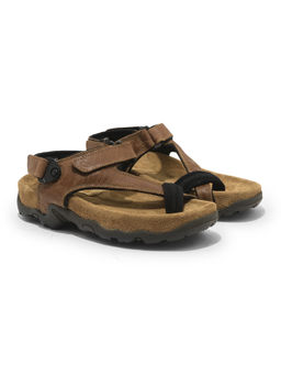 WOODLAND - Men Camel Brown Casual Sandals