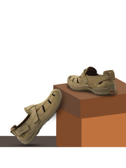 WOODLAND - Men Khaki Casual Sandals