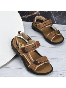 WOODLAND - Men Camel Brown Casual Sandals