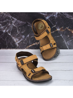 WOODLAND - Men Camel Tan Casual Sandals