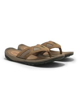 WOODLAND - Men Camel Brown Casual Sandals