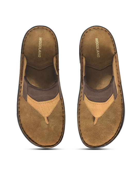 Buy WOODLAND Men Camel Light Tan Casual Sandals (EURO 39) Online