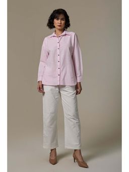 Studio Rabha - Pearl Pink Cotton Slub Shirt