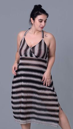 Keepfit - Crochet Halterneck Cover-Up Beach Dress
