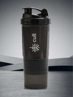 CULT - Gym Spider Compartment Shaker Bottle 550Ml - Black