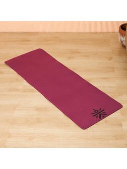 CULT - Yoga Mat Unisex Tpe Dual Color Wine/ Black 6Mm With Bag And Strap
