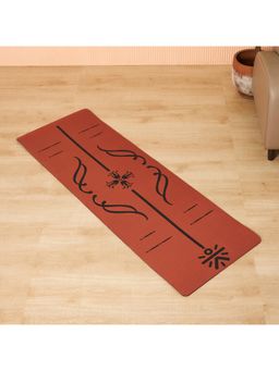 CULT - Yoga Mat Tpe 8Mm Brick/Black With Carry Bag