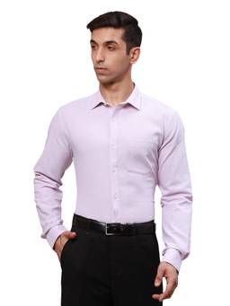 Park Avenue - Slim Fit Textured Pink Shirt