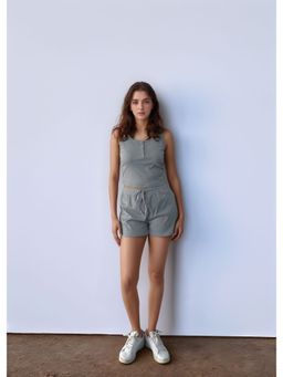 Outzidr - Grey Solid/Plain Regular Co-Ord Set