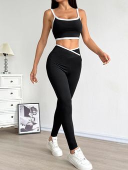 Outzidr - Black Solid Regular Co-Ord Set