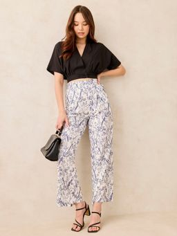 Outzidr - Black Floral Relaxed Co-Ord Set