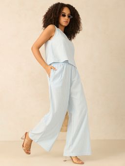 Outzidr - Blue Stripes Regular Co-Ord Set