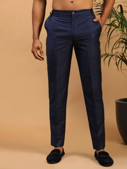 Vastramay - Men Navy Blue Viscose Pant Style Pyjama