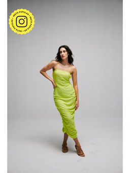 SOTBELLA - Neon Green Bodycon Dress