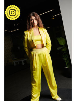 SOTBELLA - Bumblebee Solid Co-Ord (Set of 3 Peices)