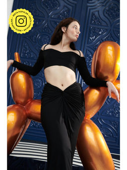 SOTBELLA - Black Crop Top