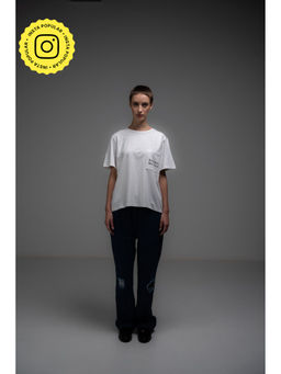 SOTBELLA - White Round Neck T-Shirt