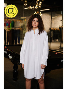 SOTBELLA - Long Cotton White Shirt