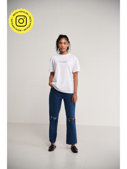 SOTBELLA - Straight Fit Ripped Jeans