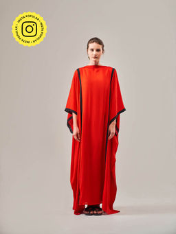 SOTBELLA - Colourblocked Flowy Kaftan Dress