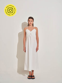SOTBELLA - White Rose Delicate Maxi Dress
