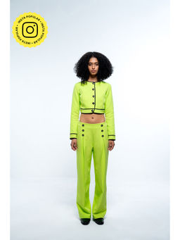 SOTBELLA - Neon Green Crop Top
