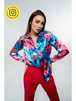 SOTBELLA - Satin Loose Fit Shirt