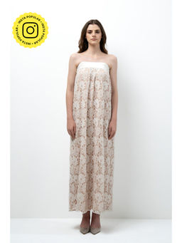 SOTBELLA - Beige Lace Maxi Dress