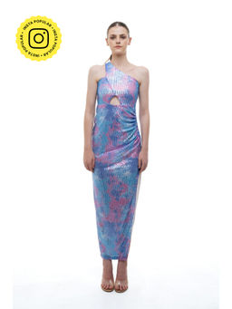 SOTBELLA - One Shoulder Bodycon Sequin Dress
