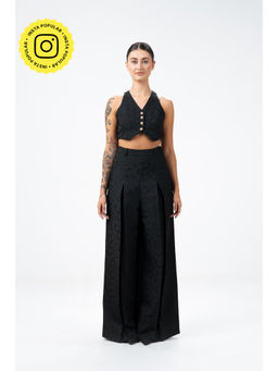 SOTBELLA - Black Jacquard Co-Ord (Set of 2)