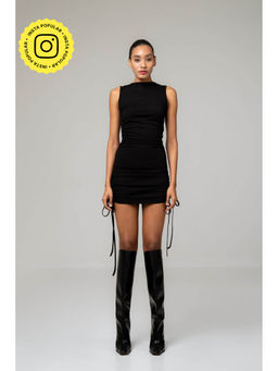SOTBELLA - Mini Bodycon Dress With Drawstring Detailing