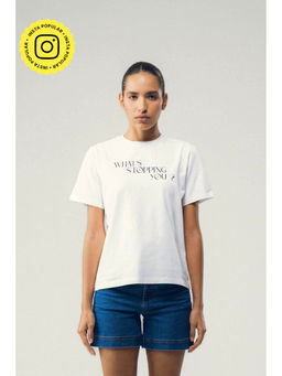 SOTBELLA - White Text Logo T-Shirt