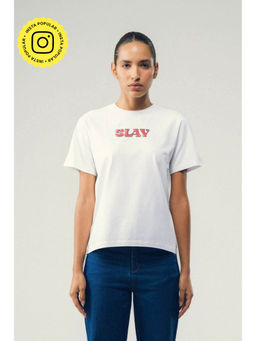 SOTBELLA - White Slay Cotton T-Shirt